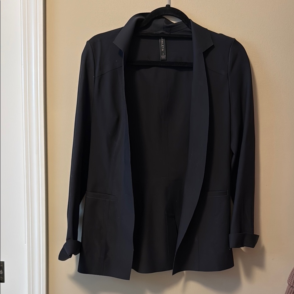 Athleta Black Knit Blazer